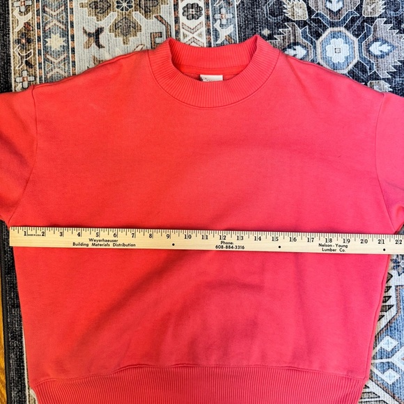 A New Day Women's Pink Cropped Crewneck Sweater Size Small - Picture 11 of 11